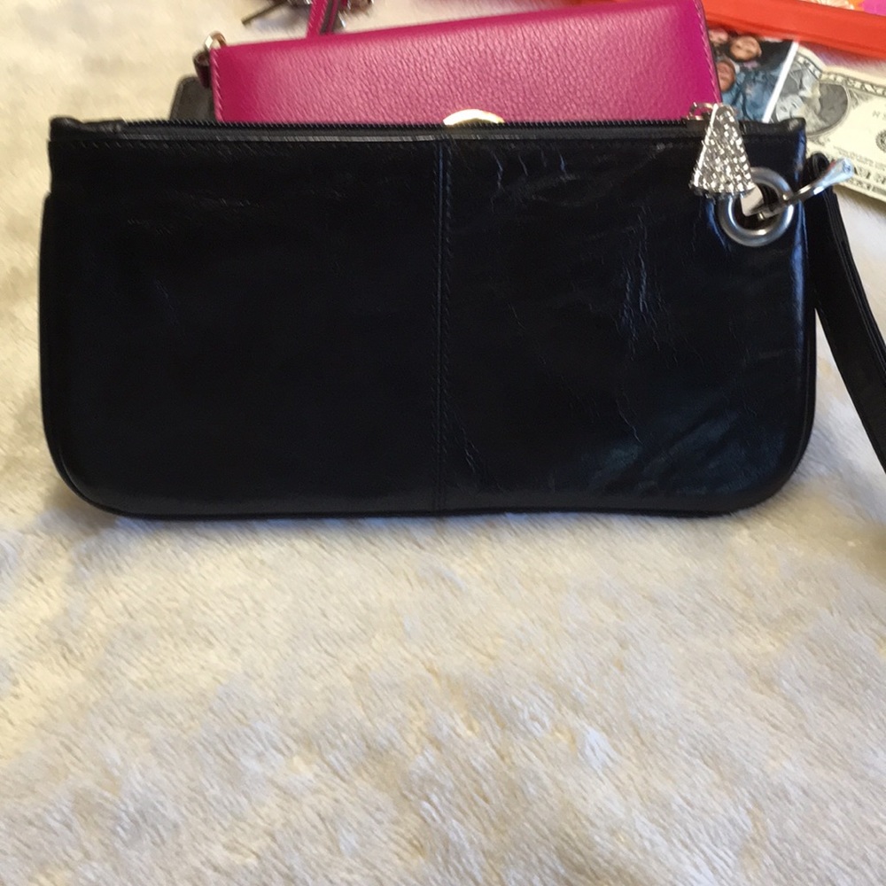 WCM Italian leather wristlet